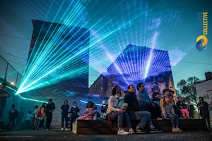 Laser Show Celebrating Immigrant's Stories