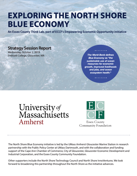 Exploring the North Shore Blue Economy report cover page