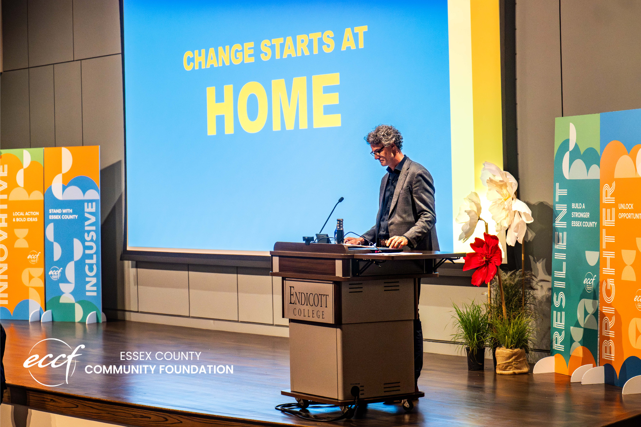 Change starts at home with logo